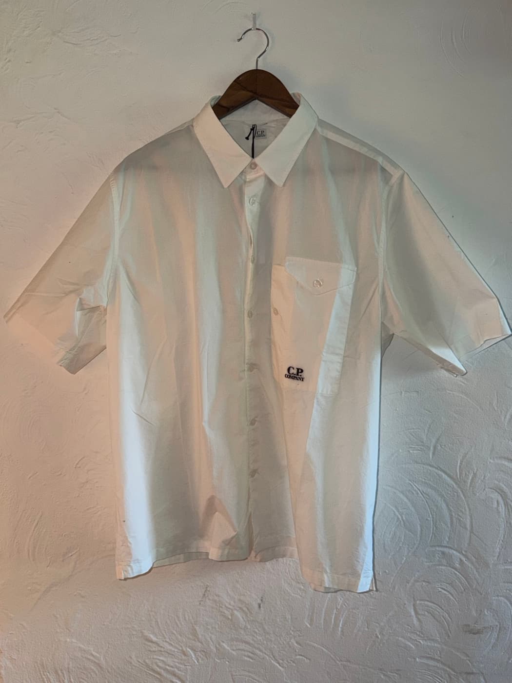 C.P. Company White Short Sleeve Button Down