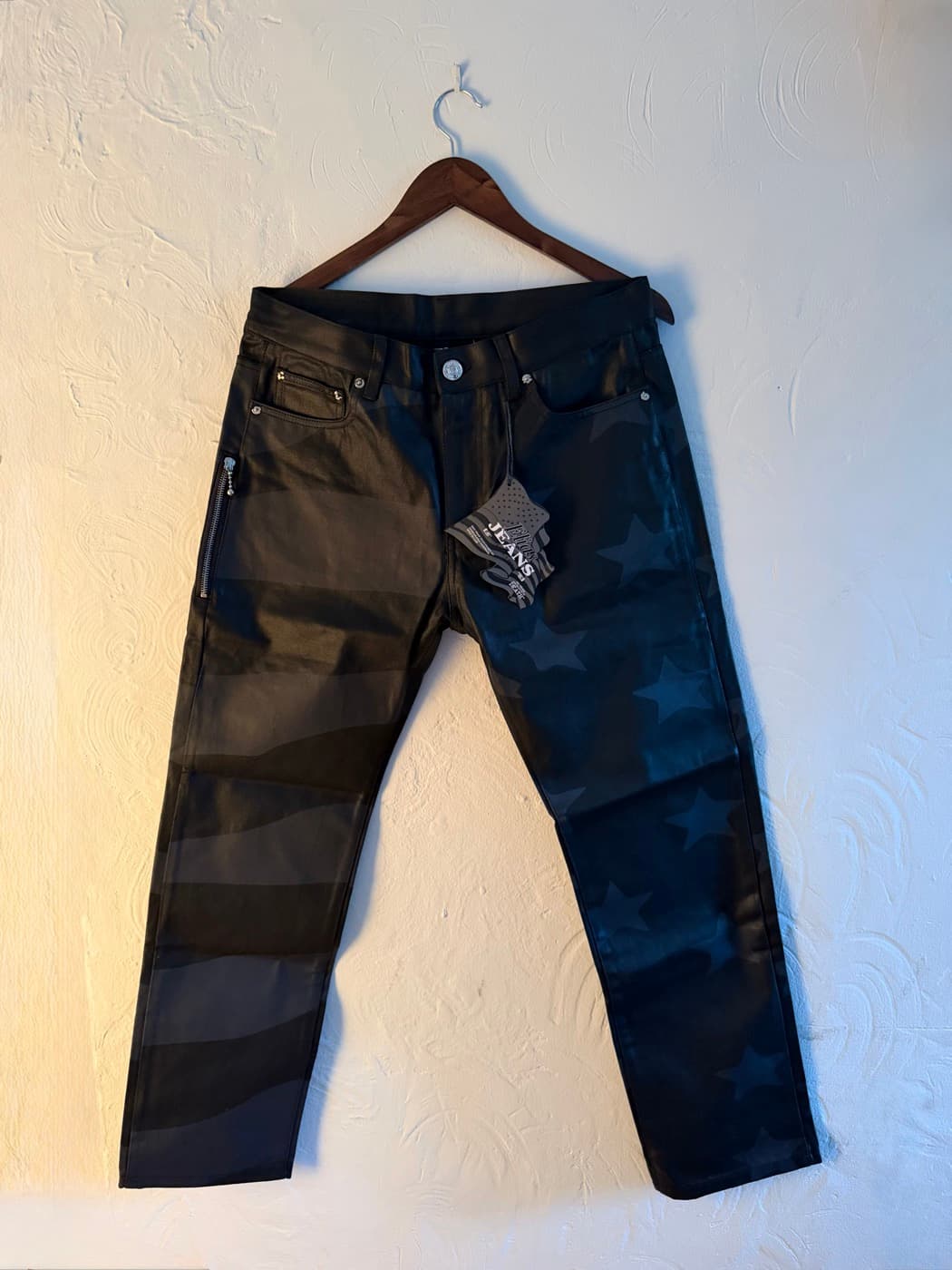 Elias Jeans Waxed Flag Denim (Black)