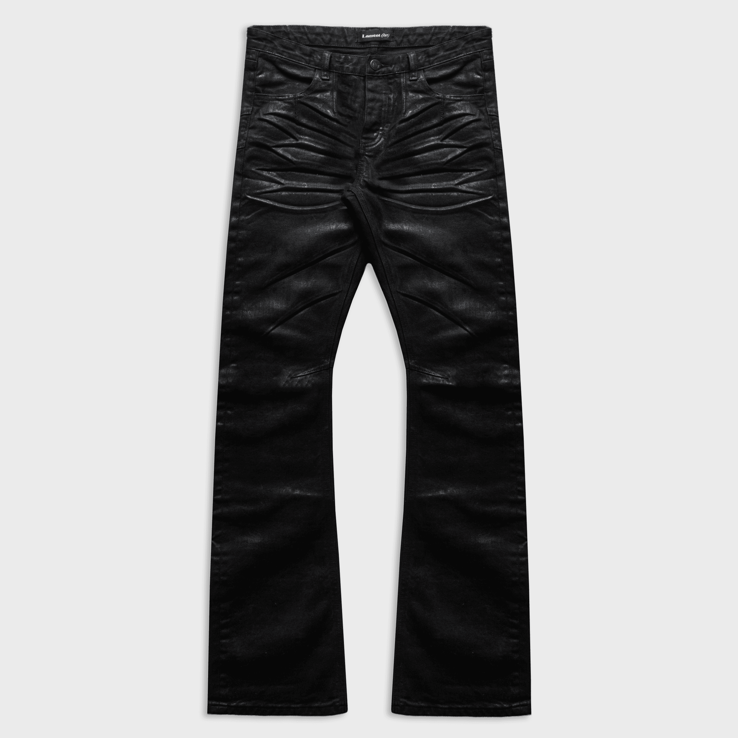 Lamentist Backstage Jeans in Waxed Noir Denim
