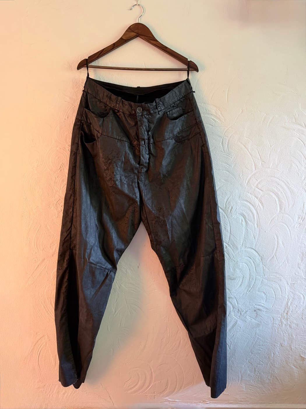 Masnada Black Double-Waistband Pants