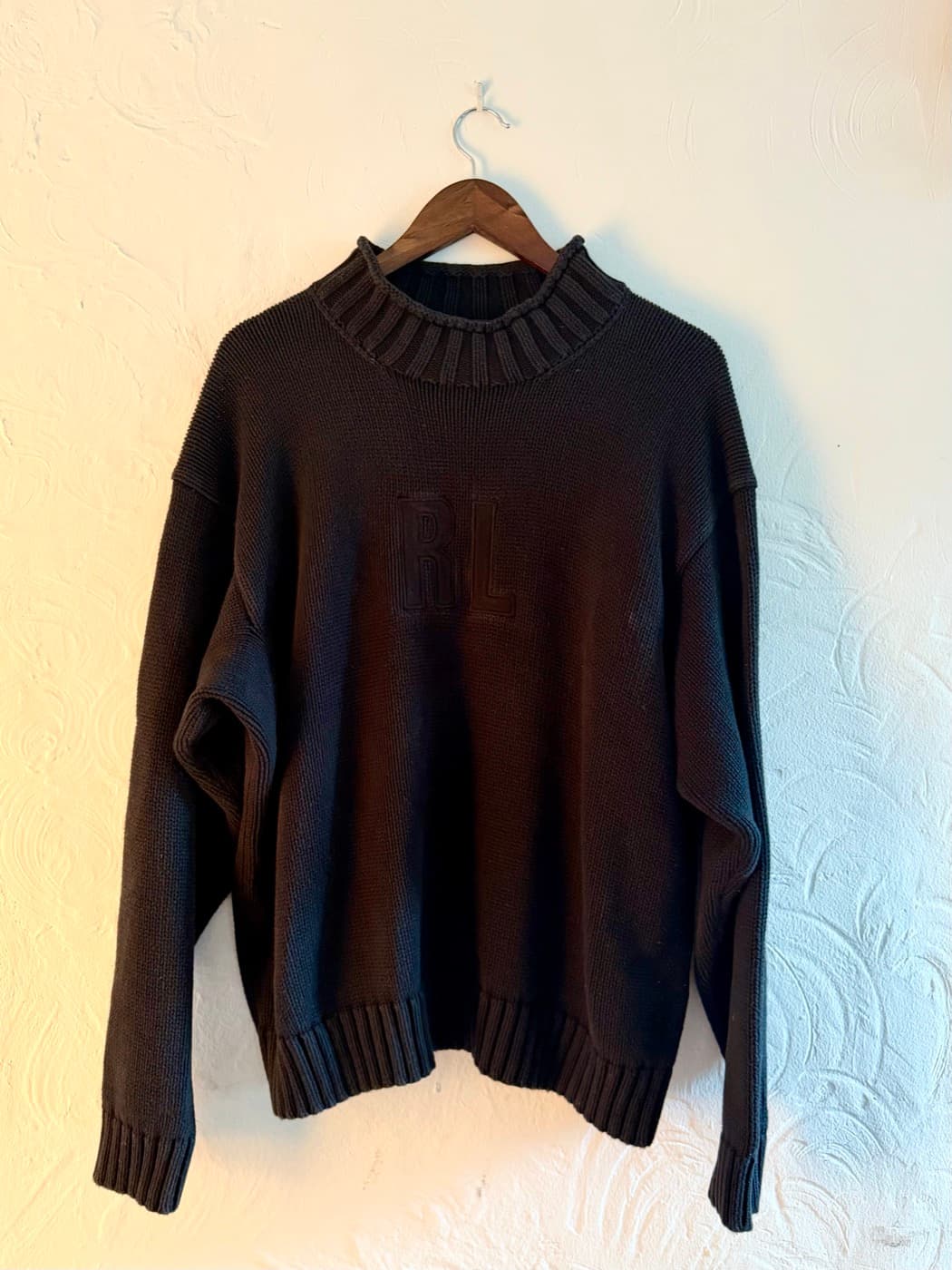 Polo Sport Ralph Lauren Mock Neck Turtle Knit Sweater (Black)